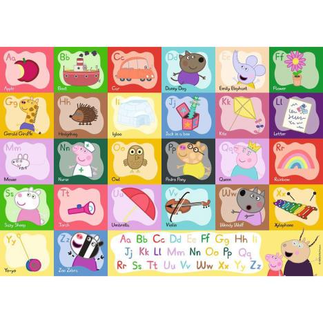 Peppa Pig Alphabet 24pc Giant Floor Jigsaw Puzzle Extra Image 1